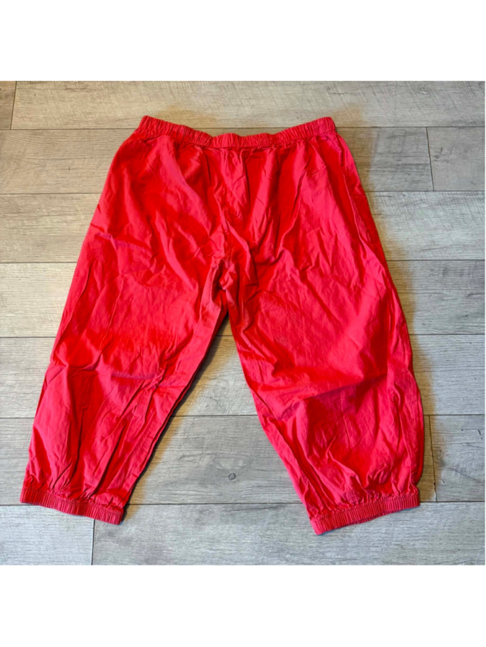 Women's Red Cotton Capris 2XL